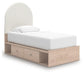 Shapella Twin Upholstered Panel Bed with Storage