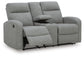 Moreau Place DBL Rec Loveseat w/Console