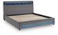 Cayberry California King Upholstered Bed with Wireless Audio