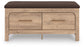 Hollymount Bedroom UPH Storage Bench