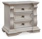 Andonhall Three Drawer Night Stand