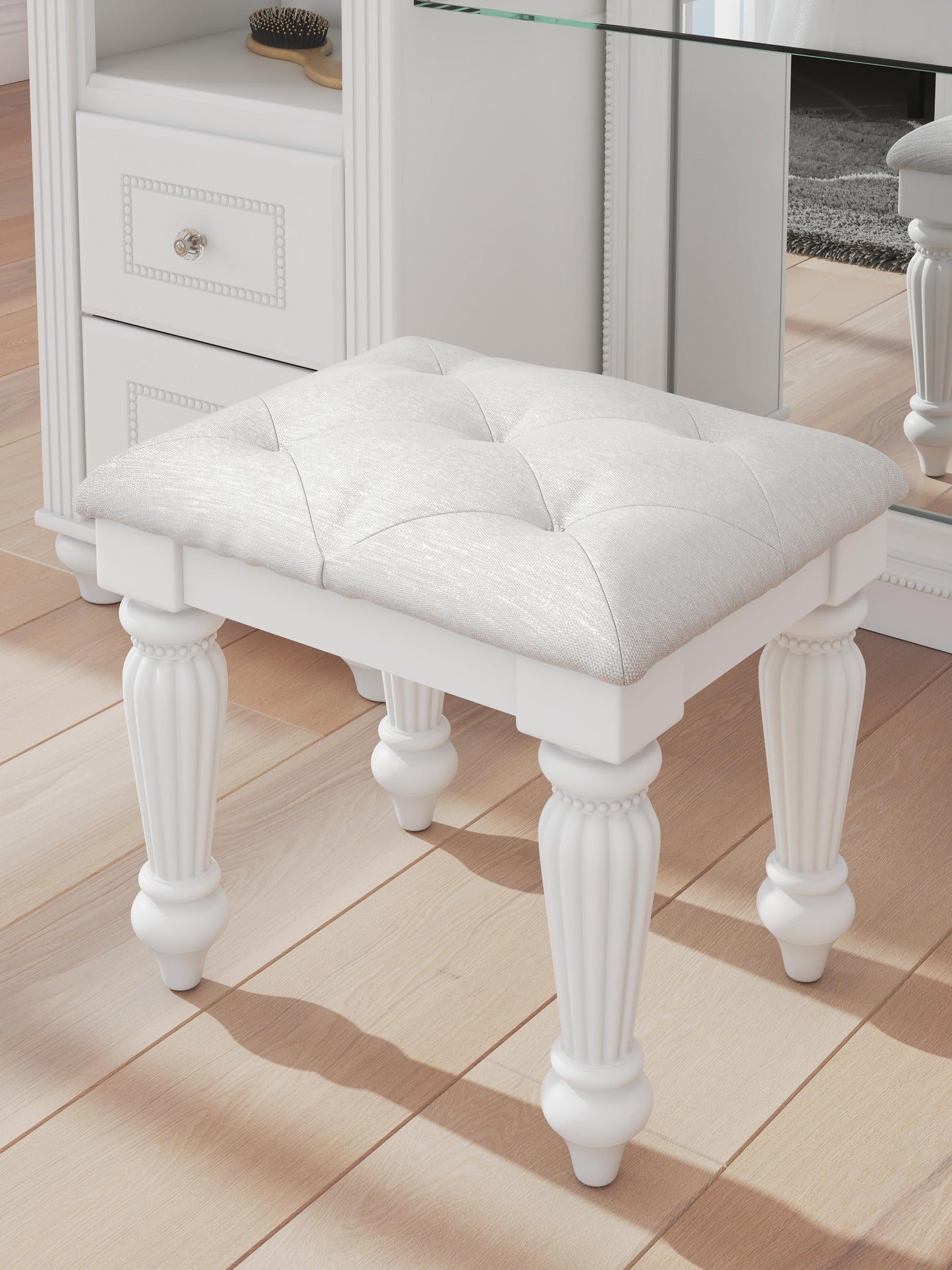 Maylilly Vanity Upholstered Stool