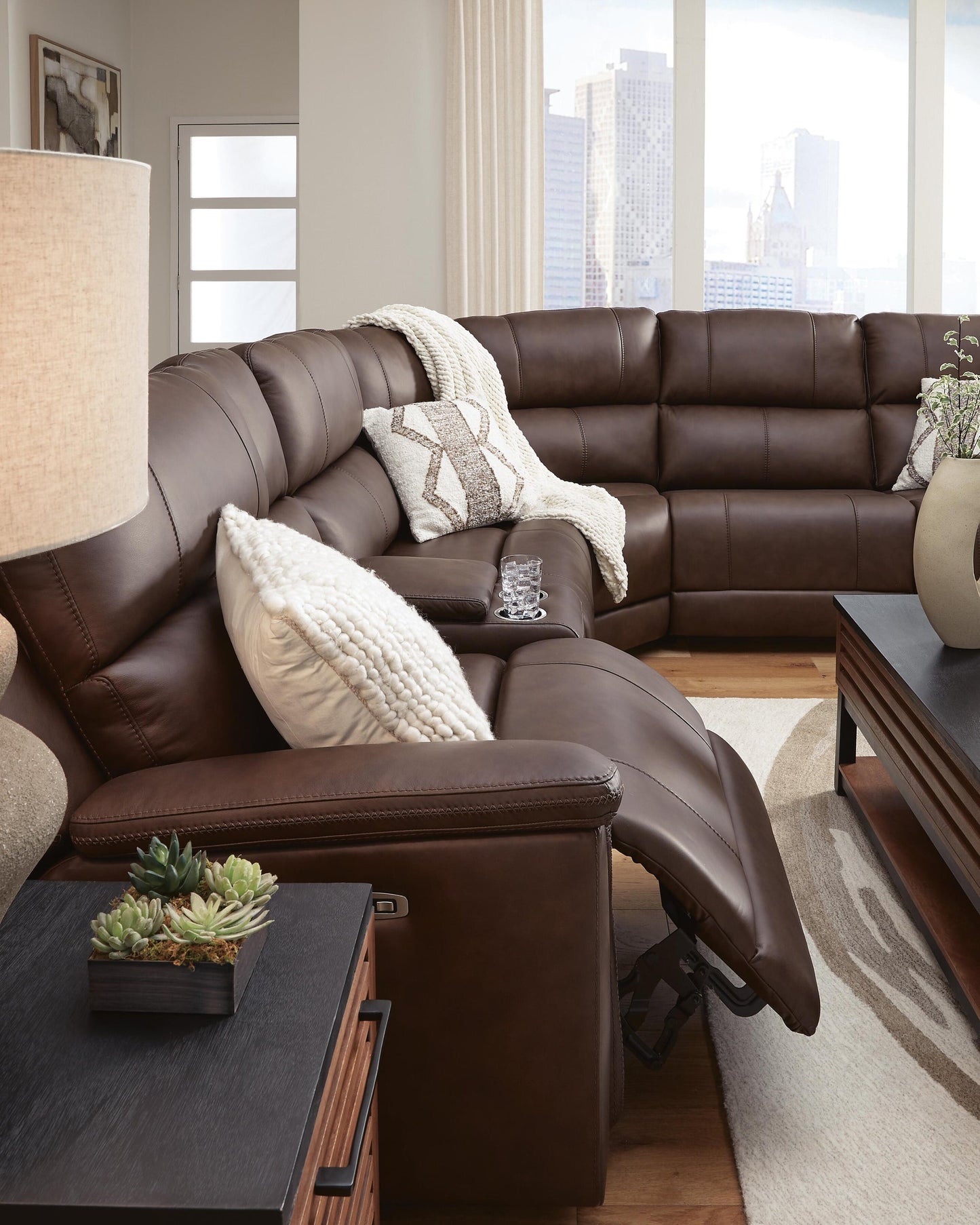 Beryton 6-Piece Power Reclining Sectional