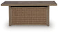Revare Beach Rectangular Fire Pit Table