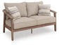 Francis Beach Loveseat w/Cushion