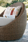 Cardiff Beach Love/Swivel Chairs Set (3/CN)