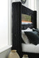 Agrander King Upholstered Bed with Fireplace and Wireless Audio