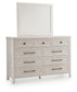 Cressenda Dresser and Mirror