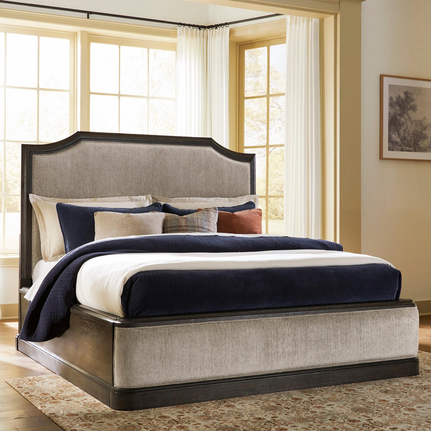 Bannette King Upholstered Panel Bed