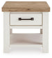 Savonport Rectangular End Table
