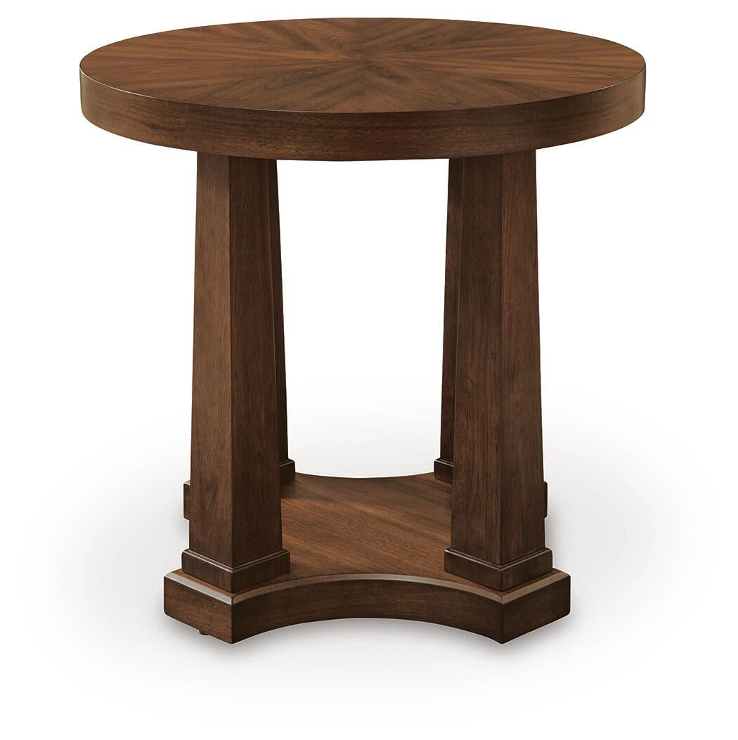 Rustic Plains Round End Table