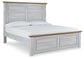 Haven Bay King Panel Bed with Mirrored Dresser and 2 Nightstands