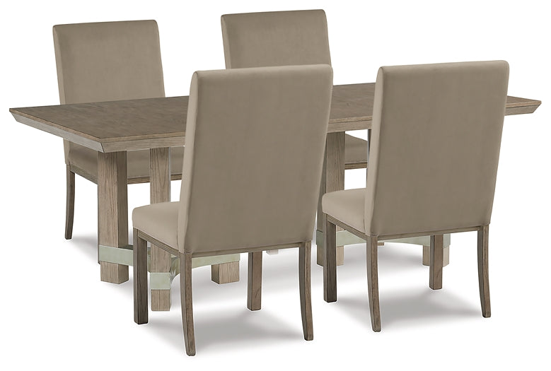 Chrestner Dining Table and 4 Chairs